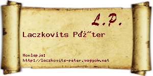 Laczkovits Péter névjegykártya